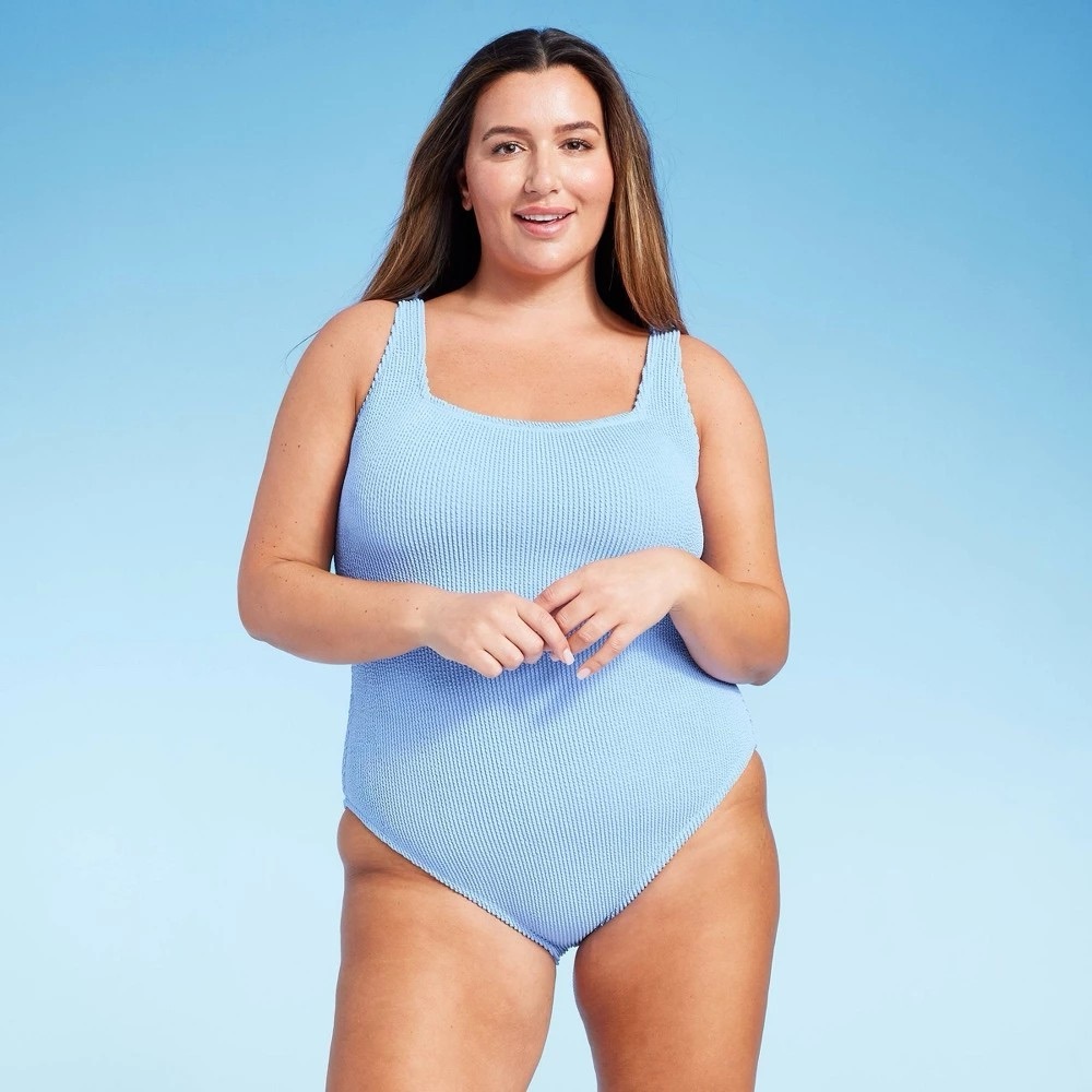 NWT Shade and shore size 20 blue swim suit